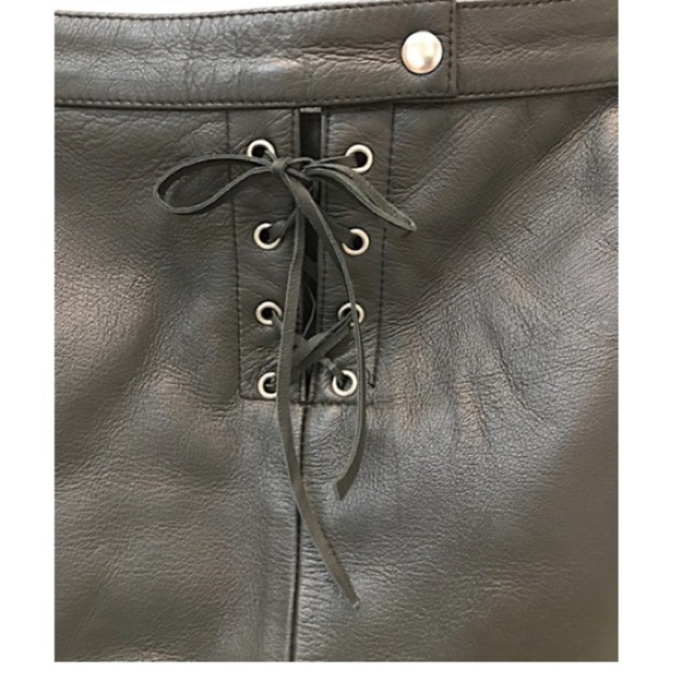 SOLD.    Host pick 🎉Maje Leather Fringe skirt🎉 - Picture 4 of 9